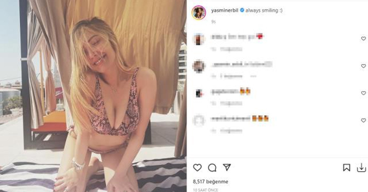 Leopar desenli bikinisi