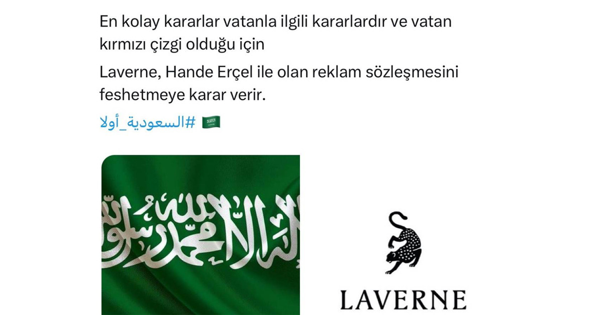   Suudi bayraklı duyuru