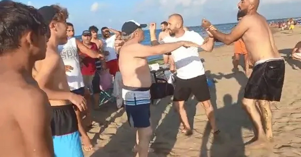 Halk plajında yaşandı