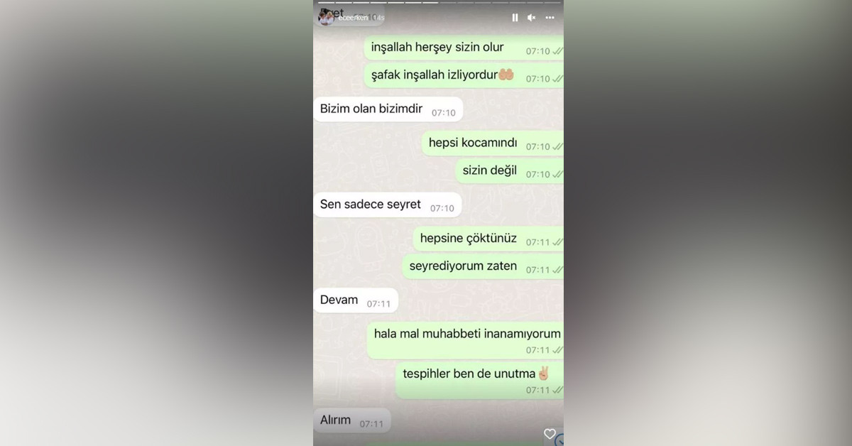 Eşinin abisine tepki gösterdi