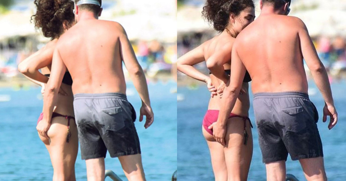 Nişanlısıyla görüntülendi