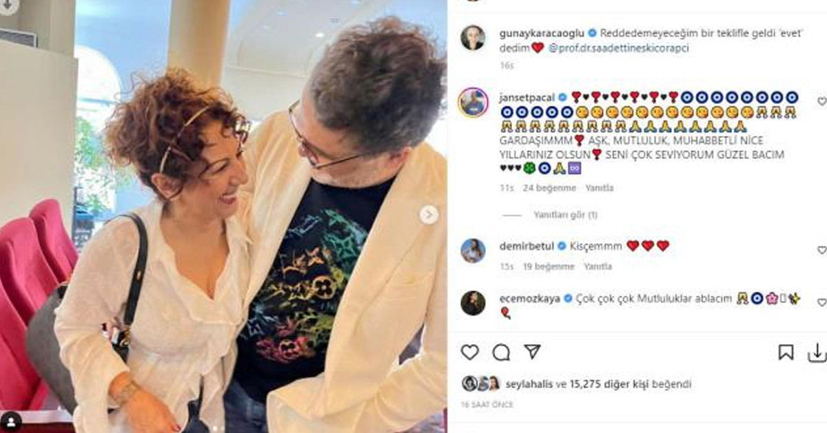 Düğün pozunu yayınladı