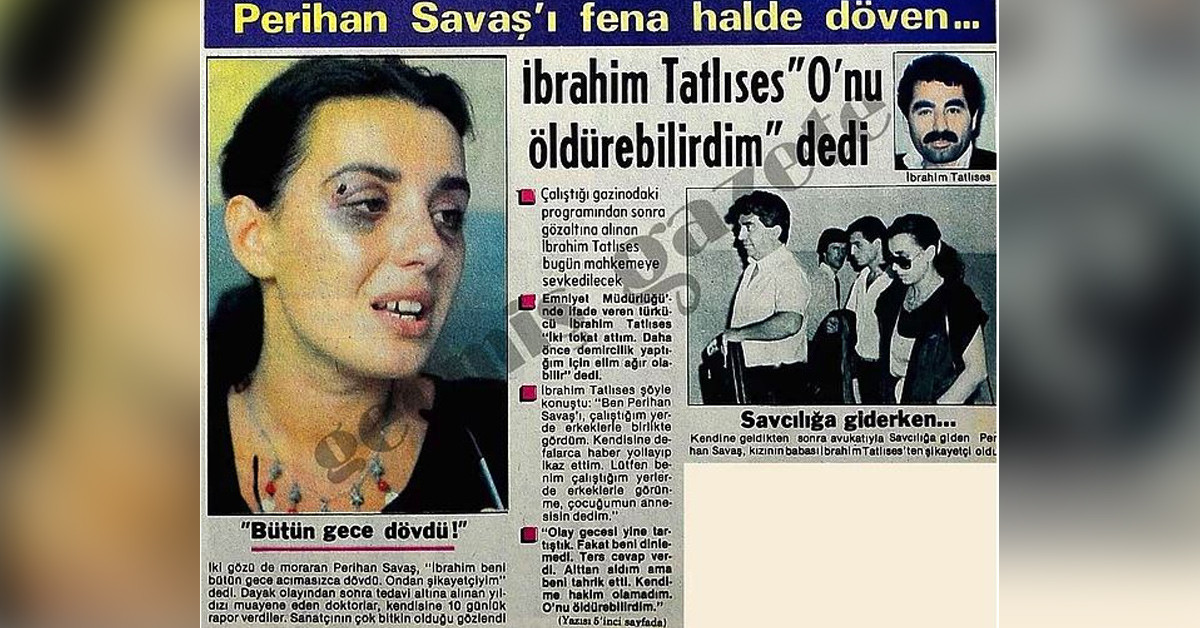 İBRAHİM TATLISES'İN PERİHAN SAVAŞI DÖVMESİ