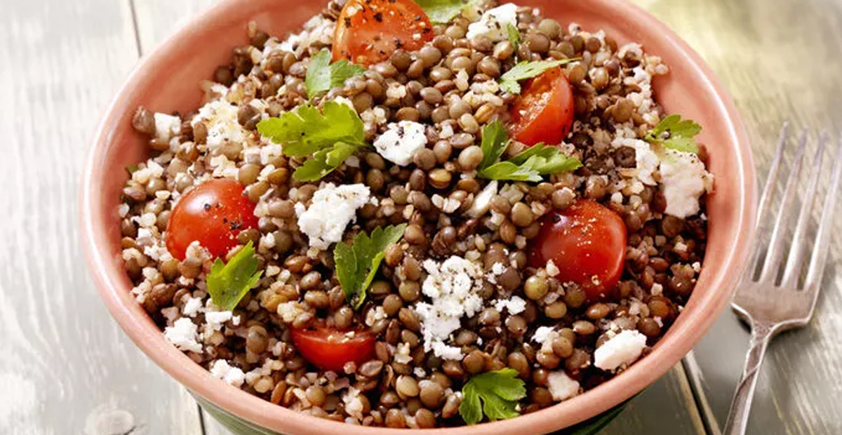 Buğdaylı Mercimekli Salata