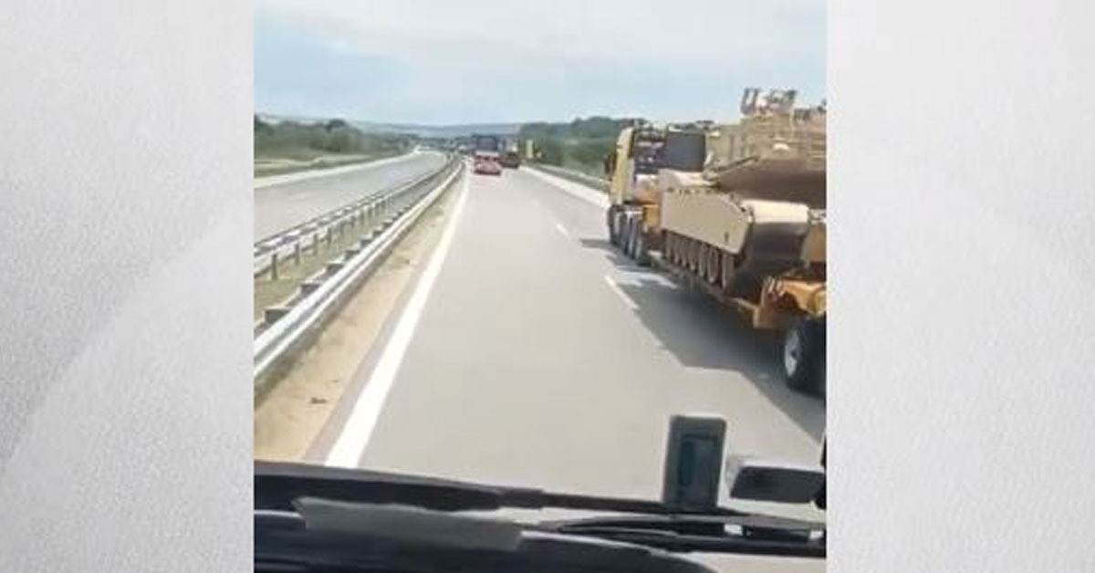 Tır şoförü görüntüledi