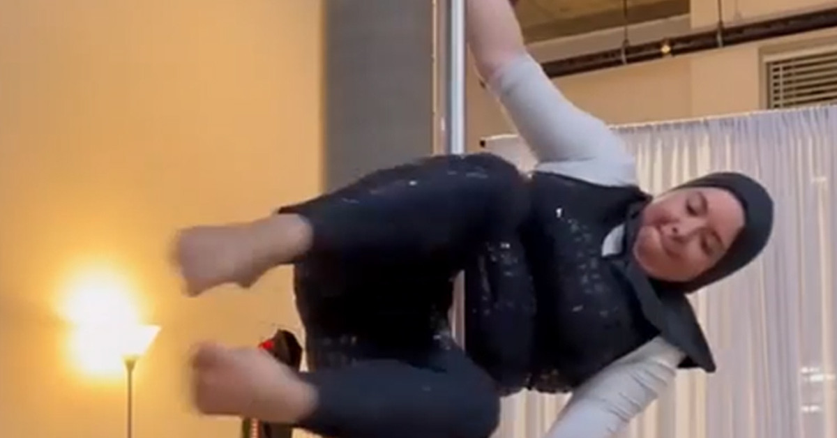 Kadının direk dansıyla imtihanı