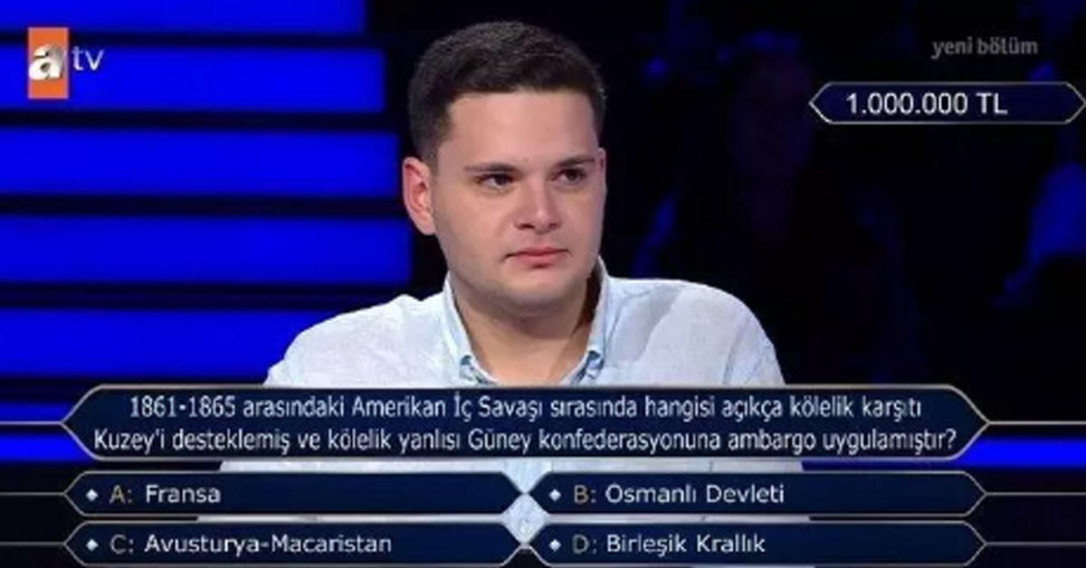 1 Milyınluk soru dikkat çekti