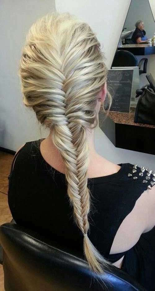 Sevimli Balık Sırtı Örgü Saç