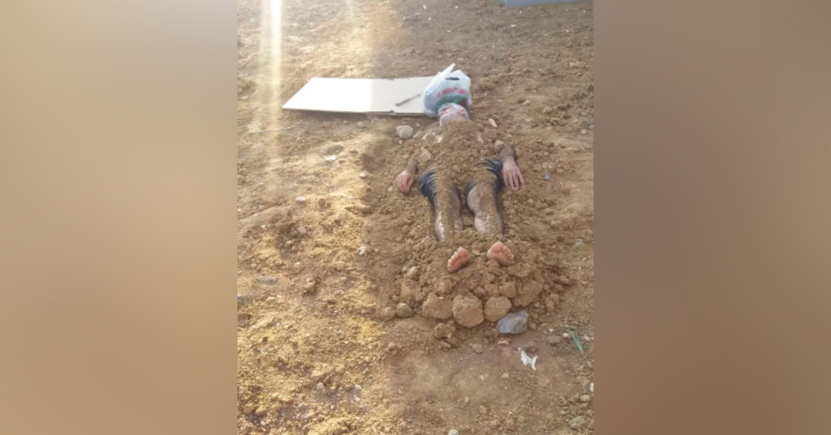 İnşaat alanına girdi