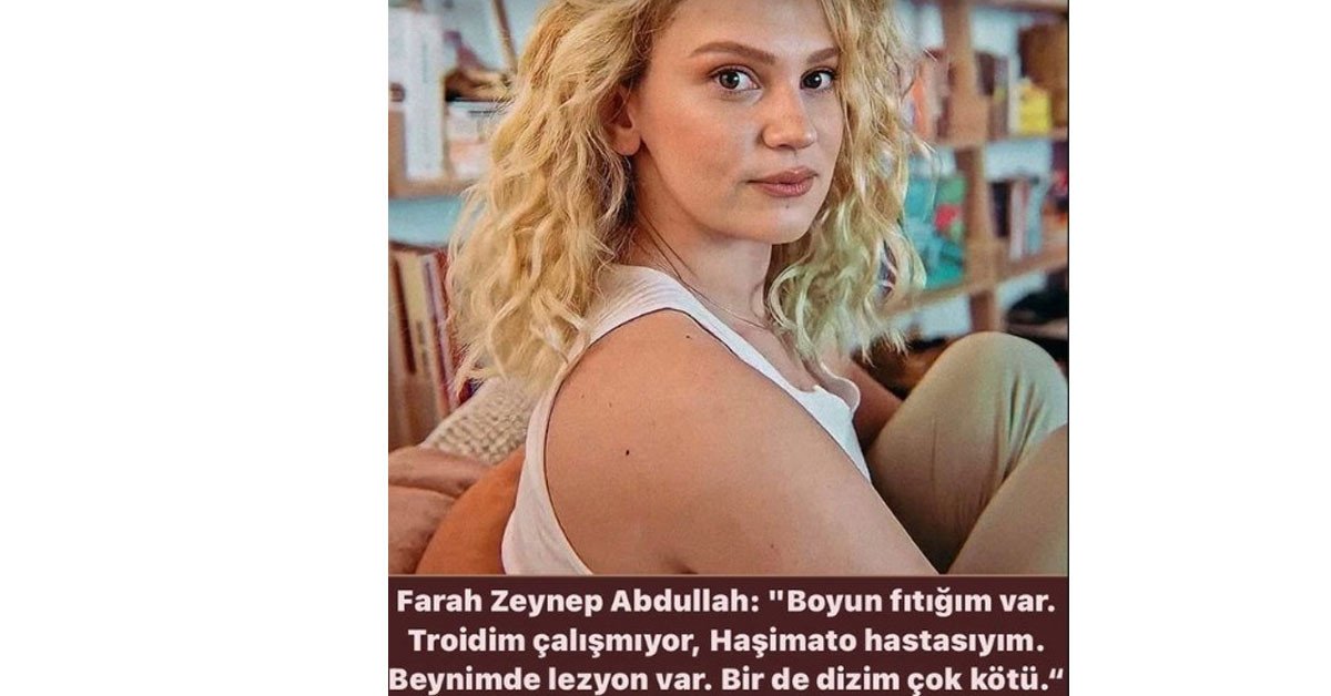 Farah Zeynep Abdullah'tan üzen açıklama 