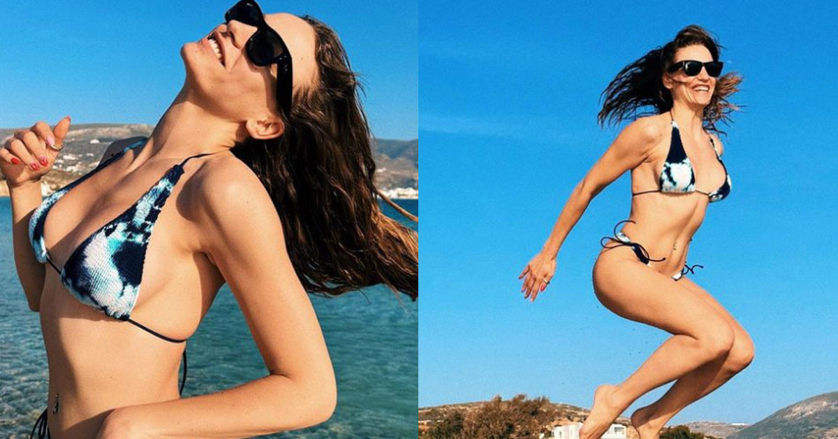 Serenay'dan bikini şov 