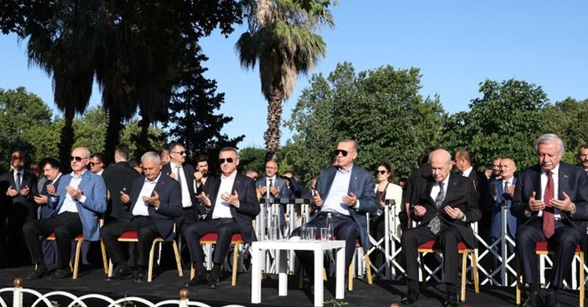 Bahçeli'de törene katılanlar arasındaydı