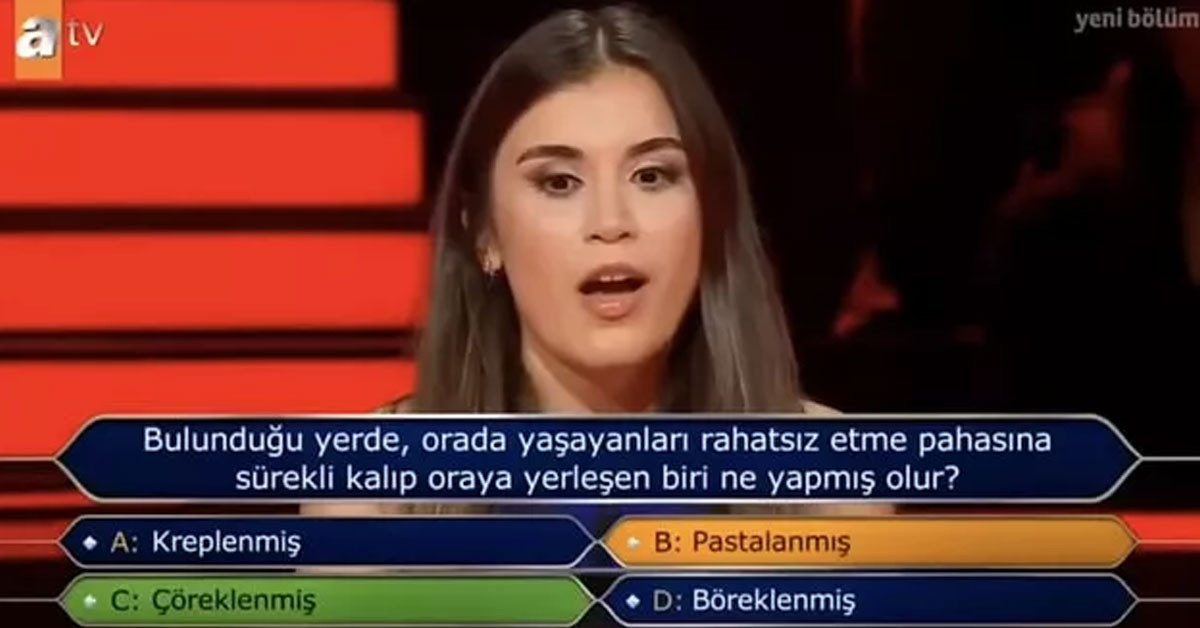 Koç Üniversitesi'nde okuyorum dedi ilk soruda elendi