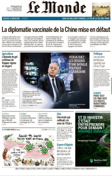 LE MONDE | ÇİN’İN ONAYLANMAMIŞ AŞILARI