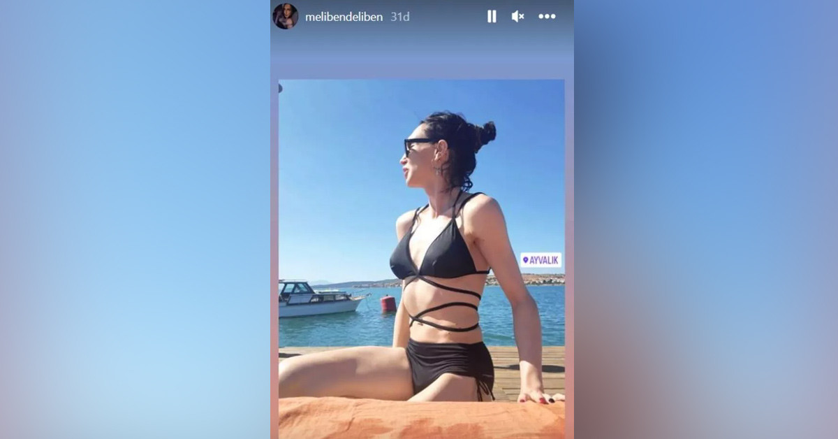 İşte bikinili paylaşımı!