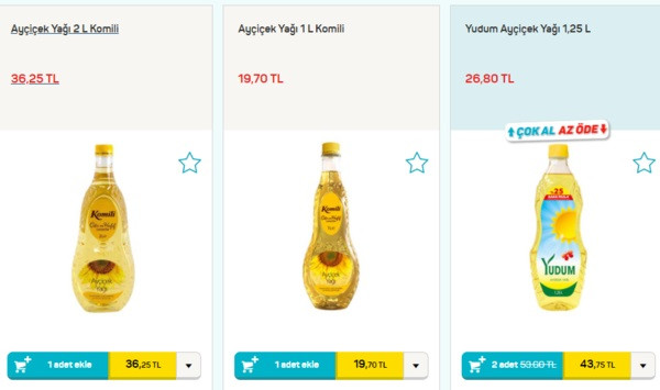 A101 MARKET AYÇİÇEK YAĞ KAÇ TL?