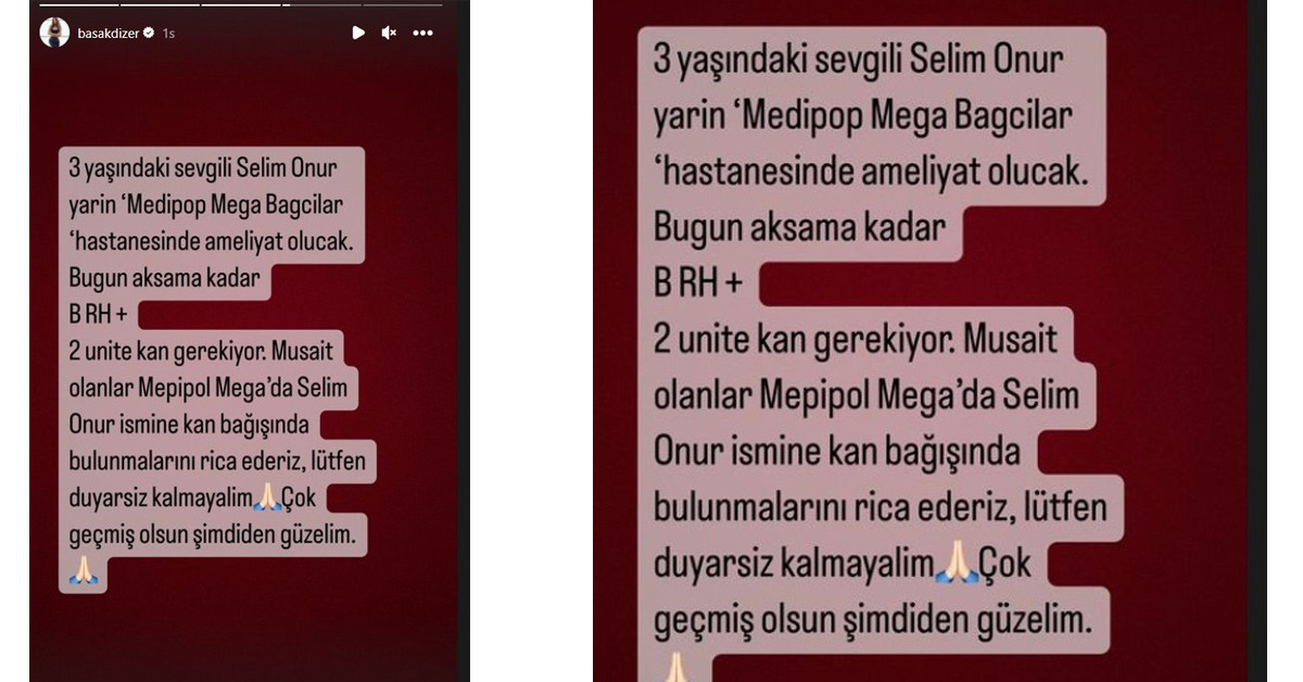 Başak Dizer Tatlıtuğ'dan yardım çağrısı