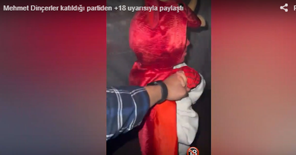 Mehmet Dinçerler'den +18 video 