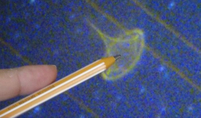 BİLGİSAYAR EKRANINDA BÜYÜTÜNCE FARKINA VARDI