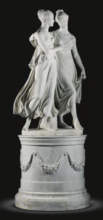 Lorenzo Bartolini, The Campbell Sisters Dancing a Waltz, 1821-22⁣