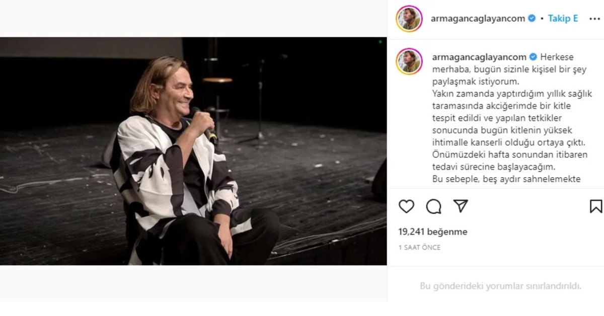 Kanser olduğunu duyurdu