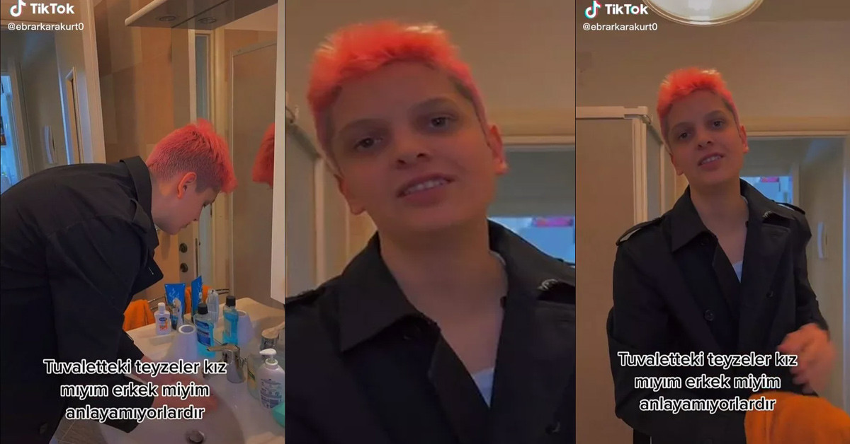 Tuvaletten paylaştı