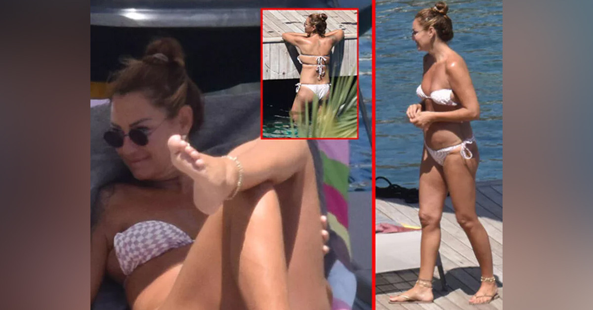 Kızıyla objektiflere takılmıştı