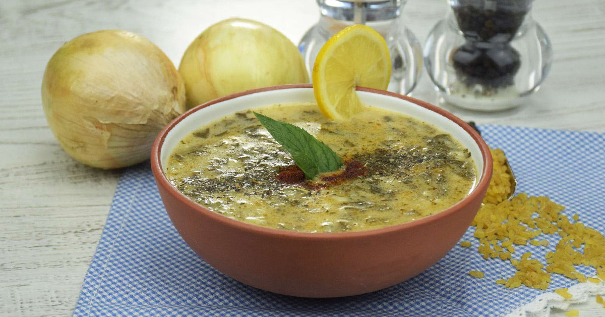 Pazılı yeşil mercimek çorbası