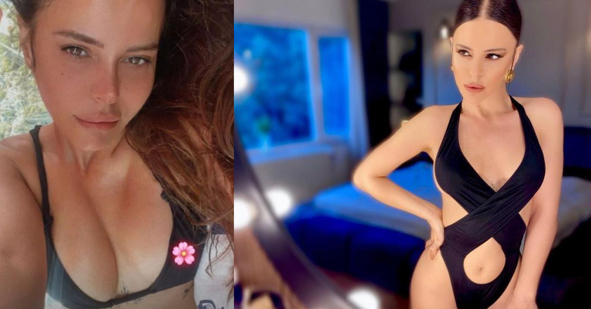 Bikinisiyle iddialı pozlar