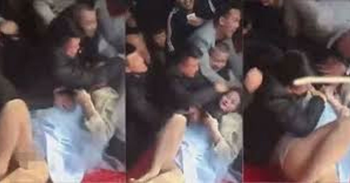 Zorla elbisesini çıkardılar