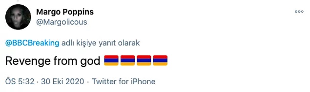 "Tanrı'nın intikamı."