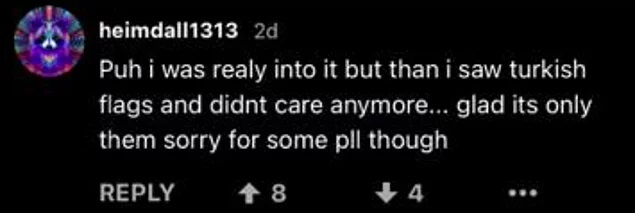 "Tam üzülüyordum ki Türk bayrağını gördüm ve artık umurumda değil."