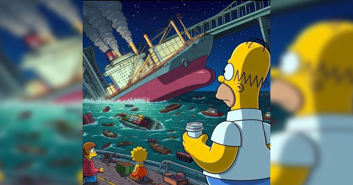 Peki bu iddiaların aslı nedir? 'Simpsonlar' bu sefer de Baltimore'daki köprü kazasını mı tahmin etti? İşte cevabı...