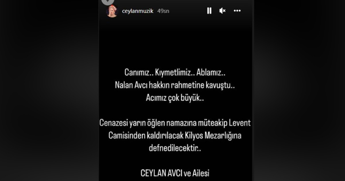 Ceylan'ın paylaşımı