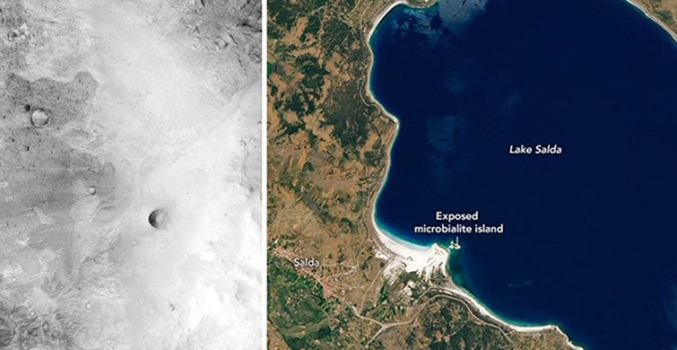 NASA'DAN SALDA GÖLÜ PAYLAŞIMI