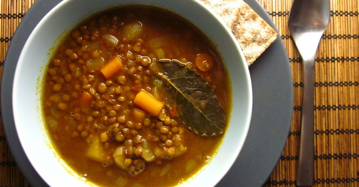 Sebzeli mercimek yemeği