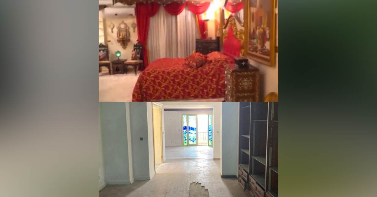 Lüks villası boşaltıldı