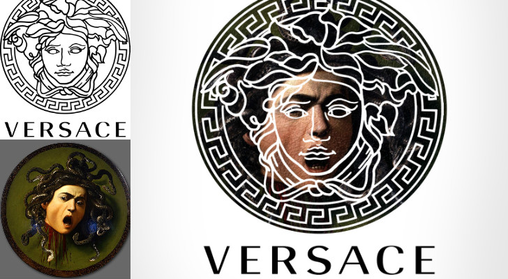 Caravaggio, Medusa, 1597 ve Versace