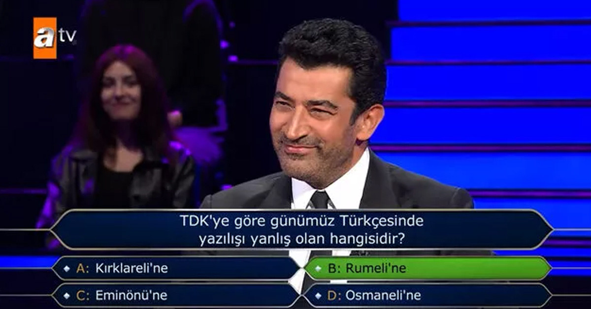 Yarışmacı cevaplayamadı