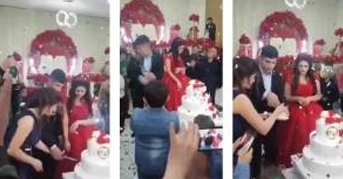 Şişeyi yere çarptı