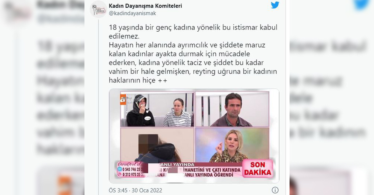KADIN DAYANIŞMA KOMİTELERİ TEPKİ GÖSTERDİ