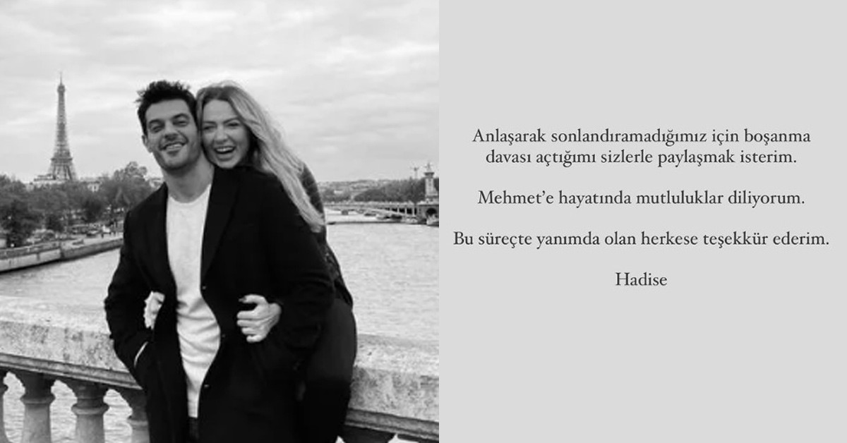 Hadise ve Mehmet Dinçerler boşanıyor!