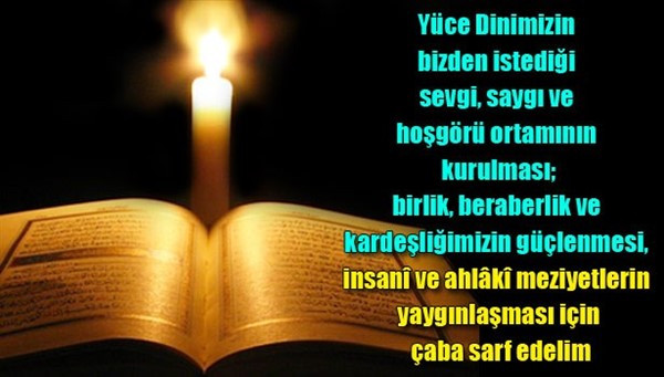 Şaban ayı mesajları
