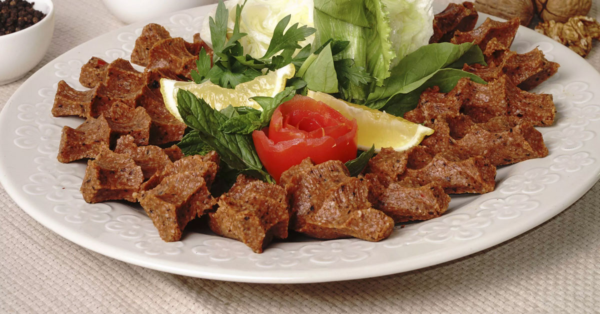 etsiz çiğ köfte yapımı