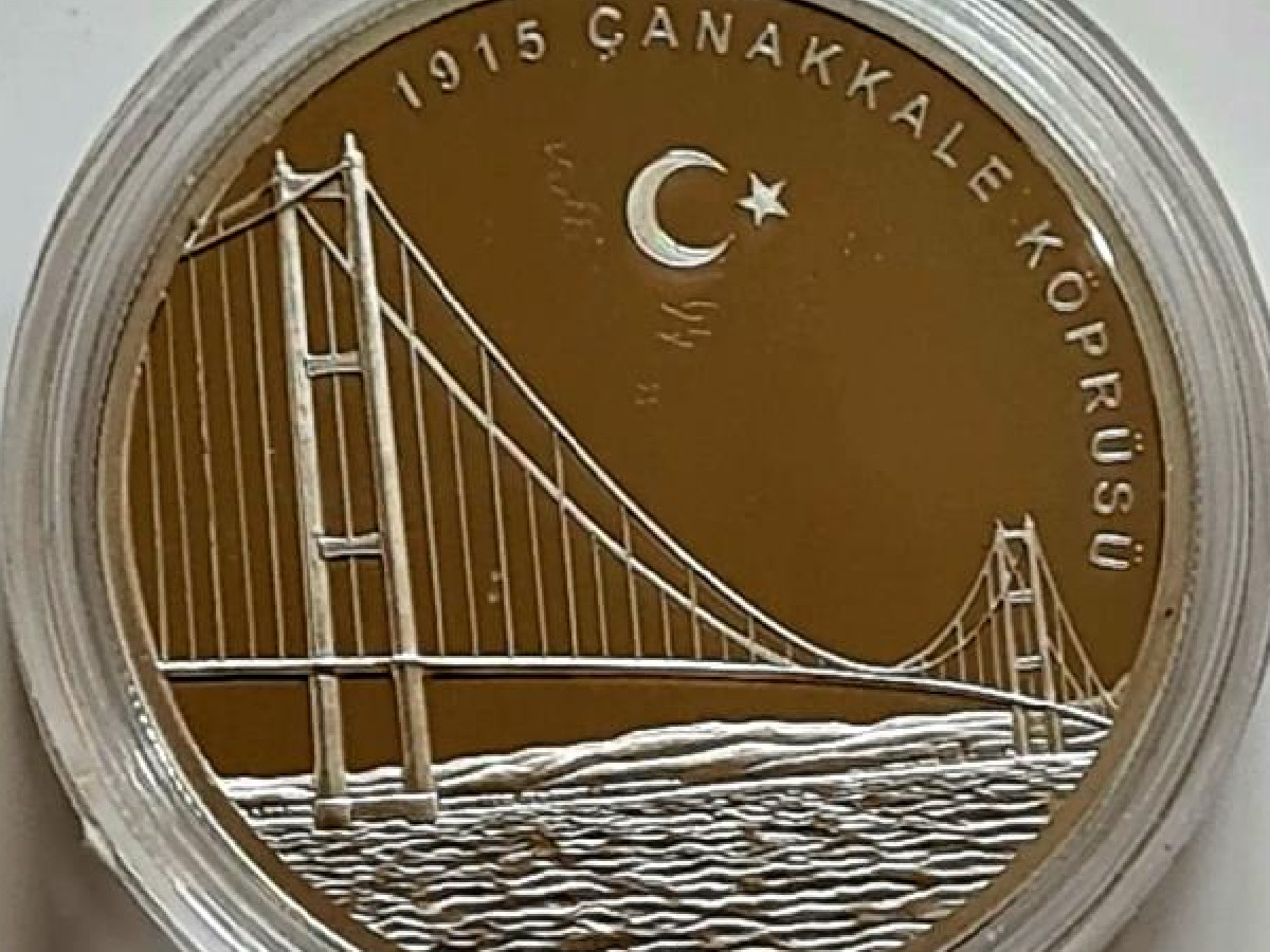 1915 Çanakkale köprüsü hatıra parası