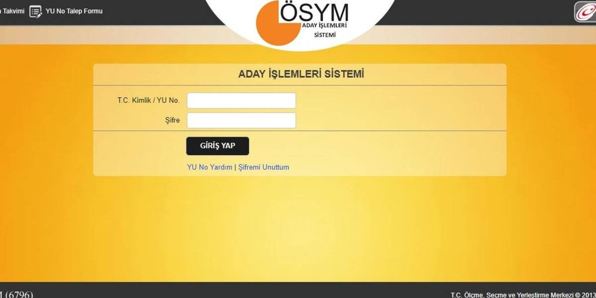 2022 ÖSYM Giriş İşlemleri
