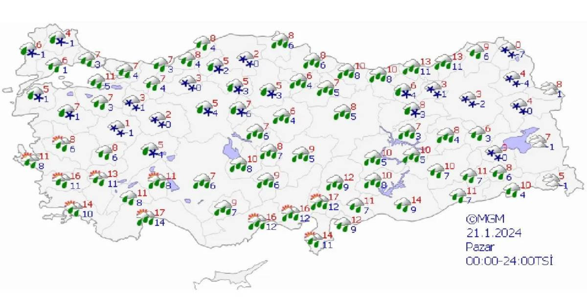 21 ocak hava