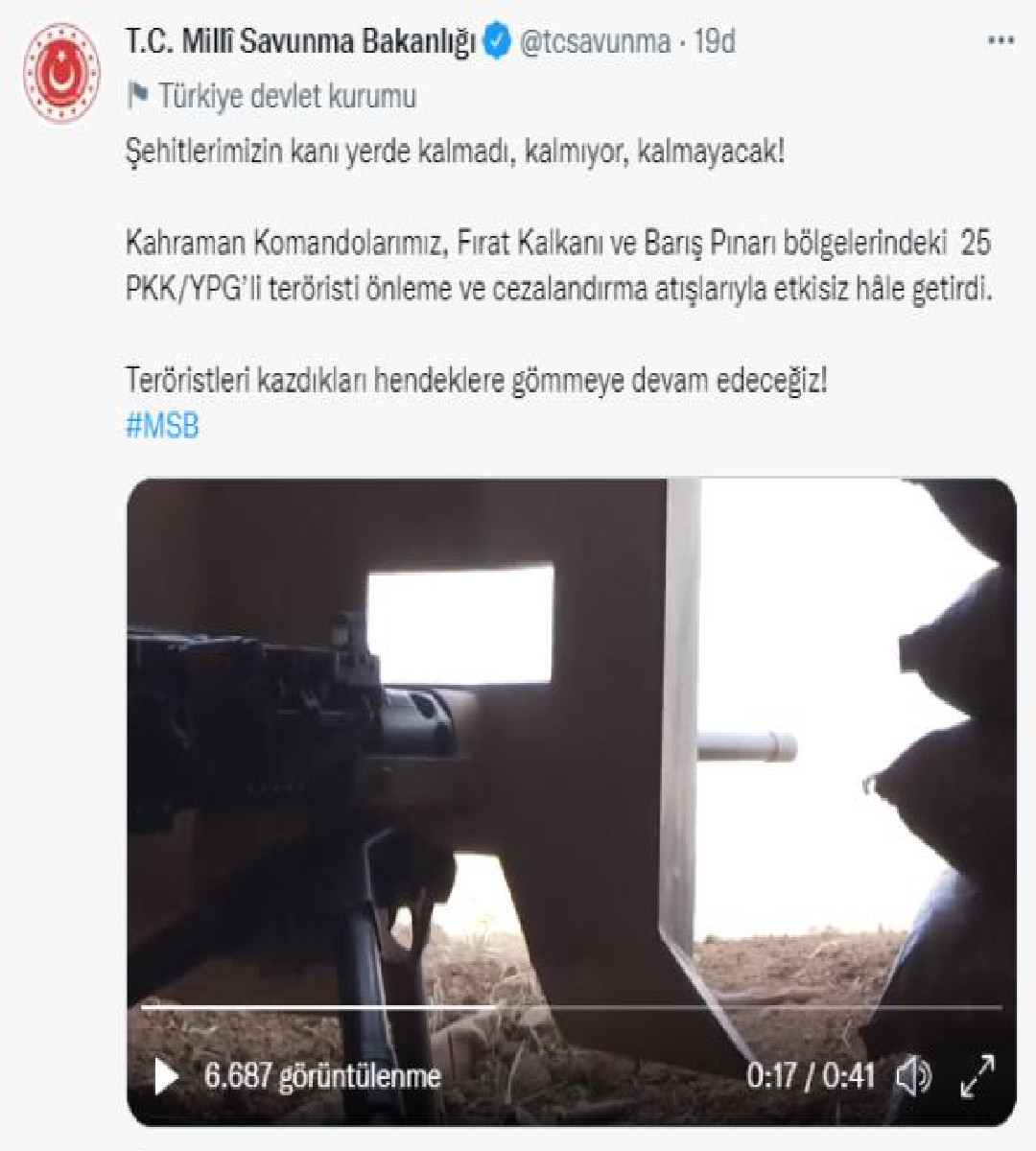 25 Terörist öldürüldü