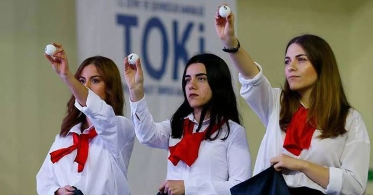 250 bin kura çekimi tamamlandı 250 bin kura çekimi tamamlandı