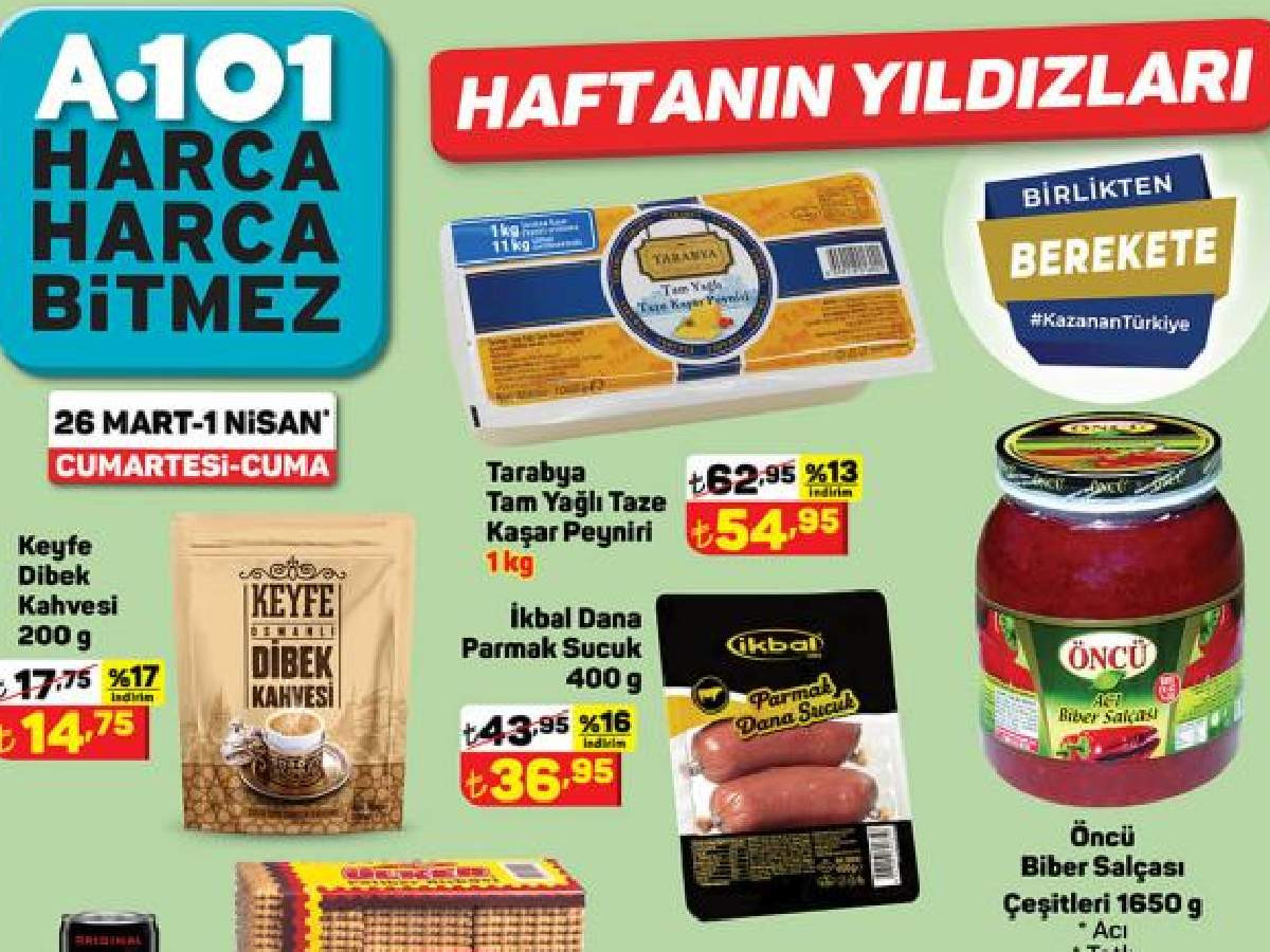 26 Mart - 1 Nisan arası haftanın yıldızları ürünleri